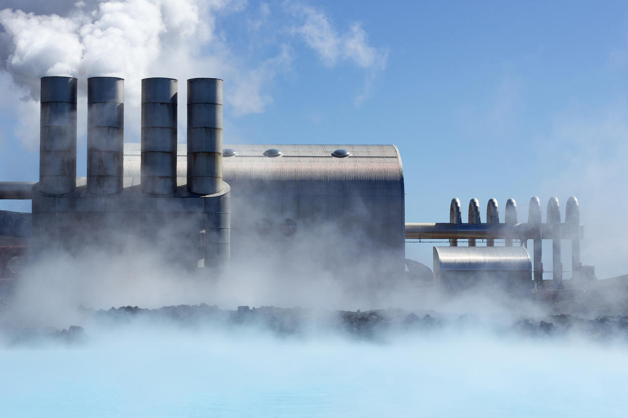 Svartsengi geothermal power plant in Iceland.