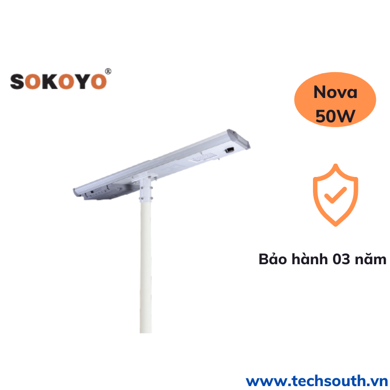đèn năng lượng mặt trời sokoyo Nova 50w 2