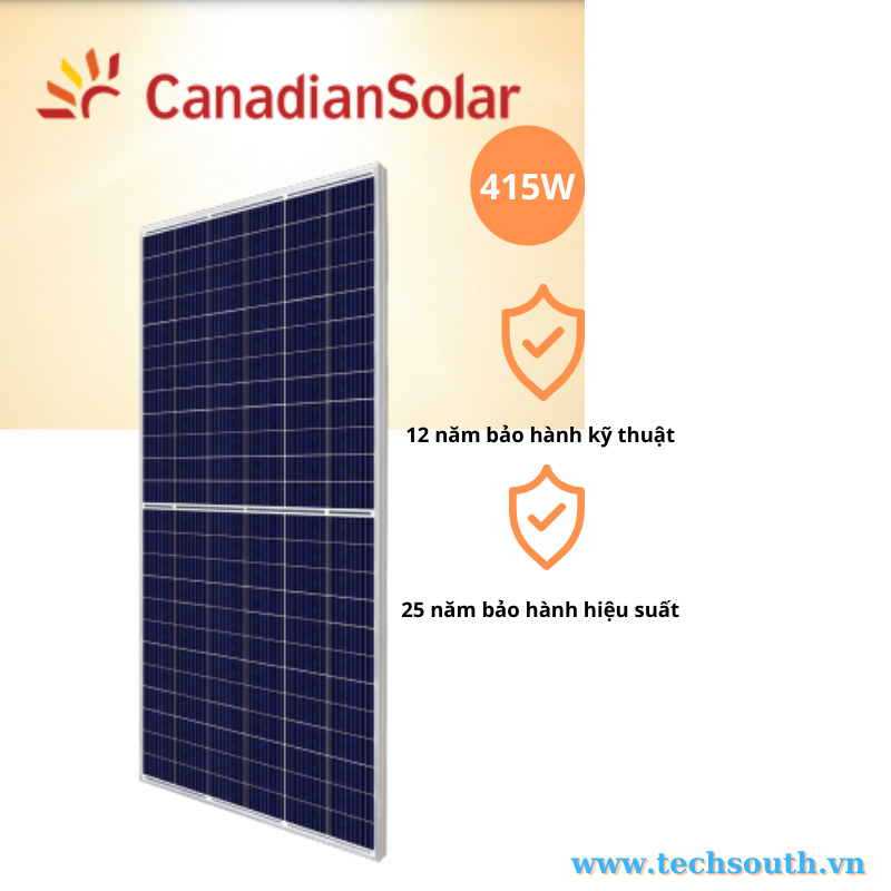 tấm pin mặt trời Canadian 415W