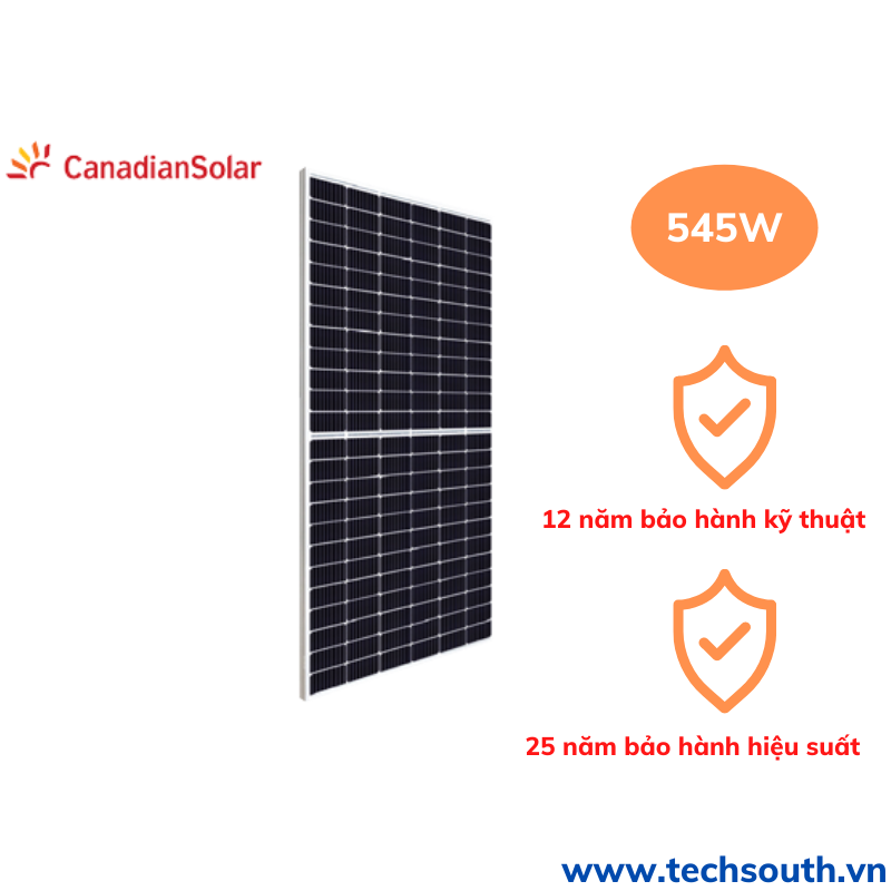 Tấm pin mặt trời Canadian 545w 1