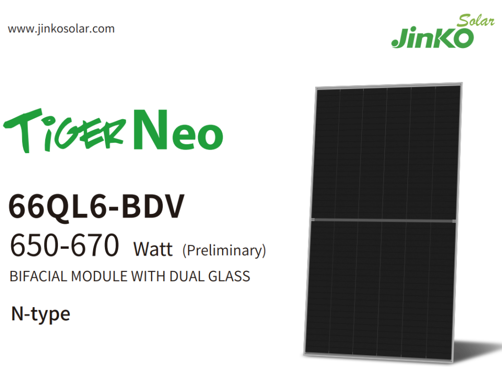 jinko 650W 655W 660W 665W 670W