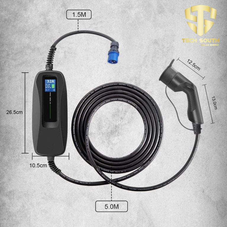 Bộ sạc BESEN 7.4kW tương thích nhiều dòng xe điện.