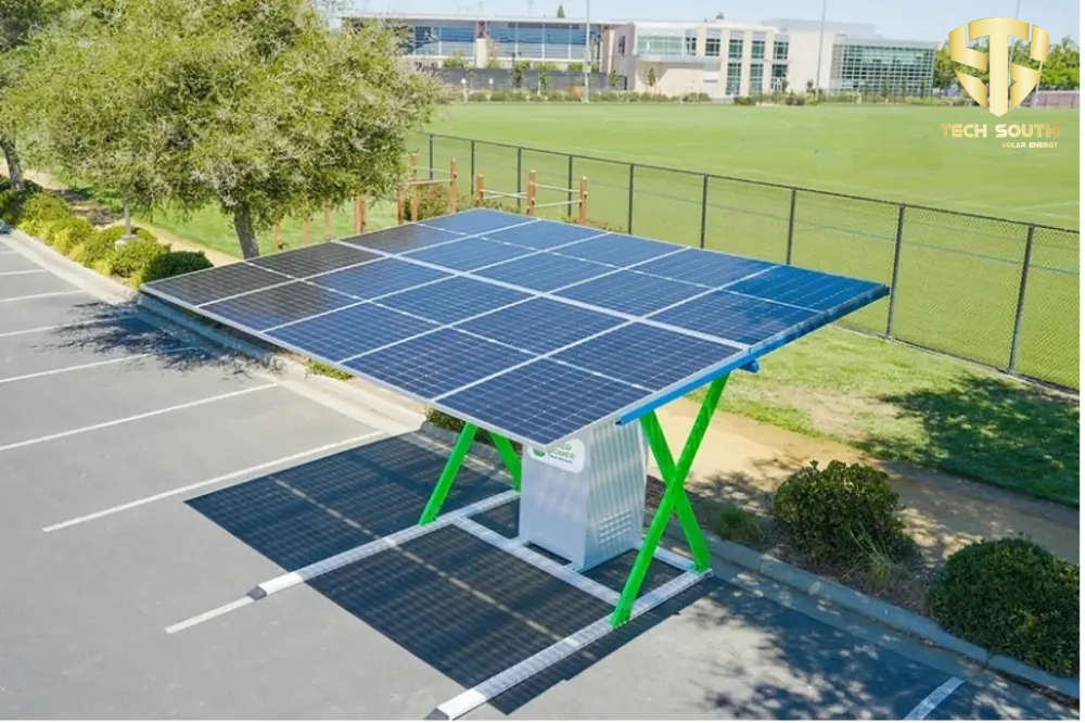 Hệ thống năng lượng mặt trời sạc xe điện bao gồm những gì?